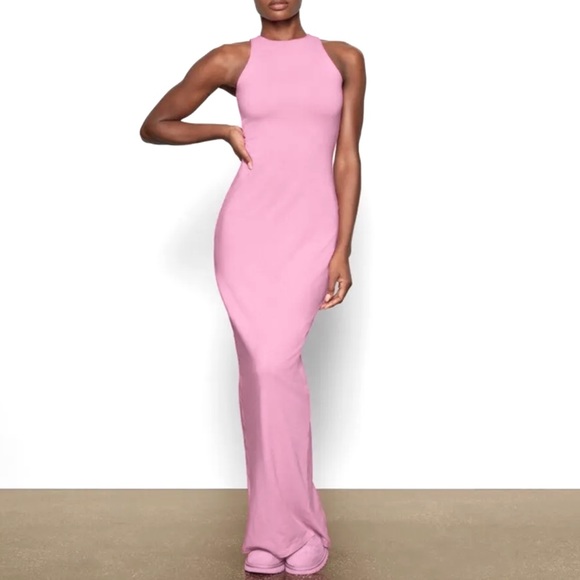 SKIMS Dresses & Skirts - SKIMS Pink Maxi Dress